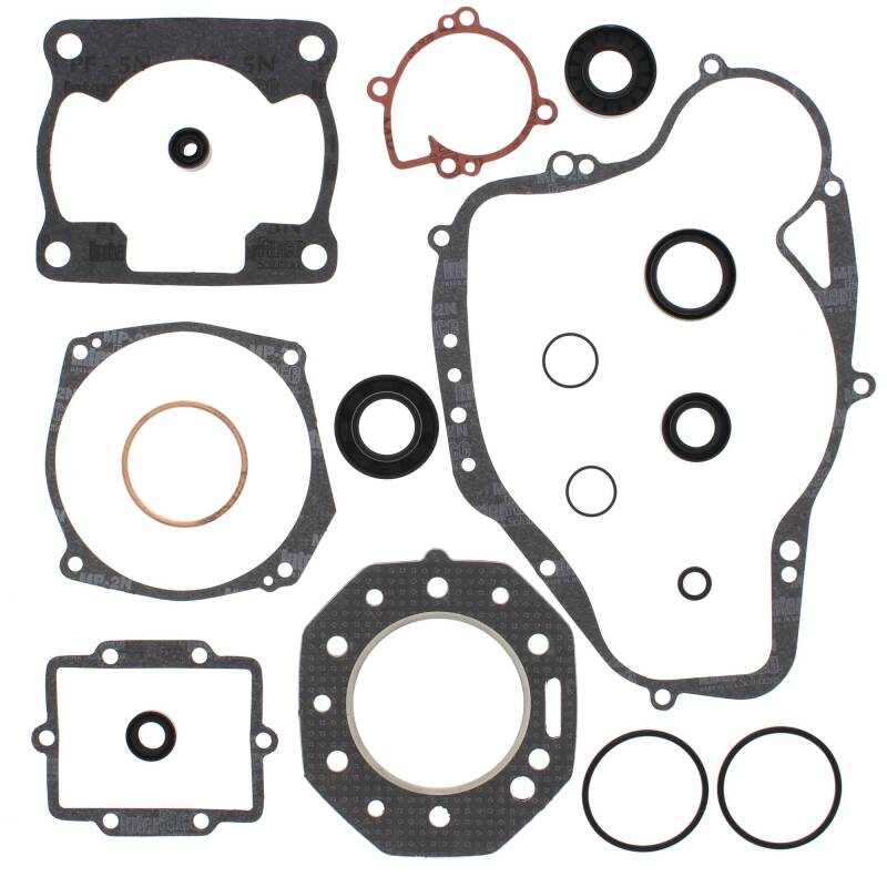 Vertex Gaskets 84-85 Kawasaki KXT250 Tecate Complete Gasket Kit w/ Oil Seals Engine Hardware Vertex Pistons