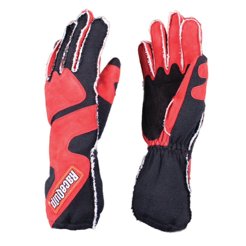 RaceQuip SFI-5 Red/Black Medium Outseam w/ Closure Glove Racing Gloves Racequip