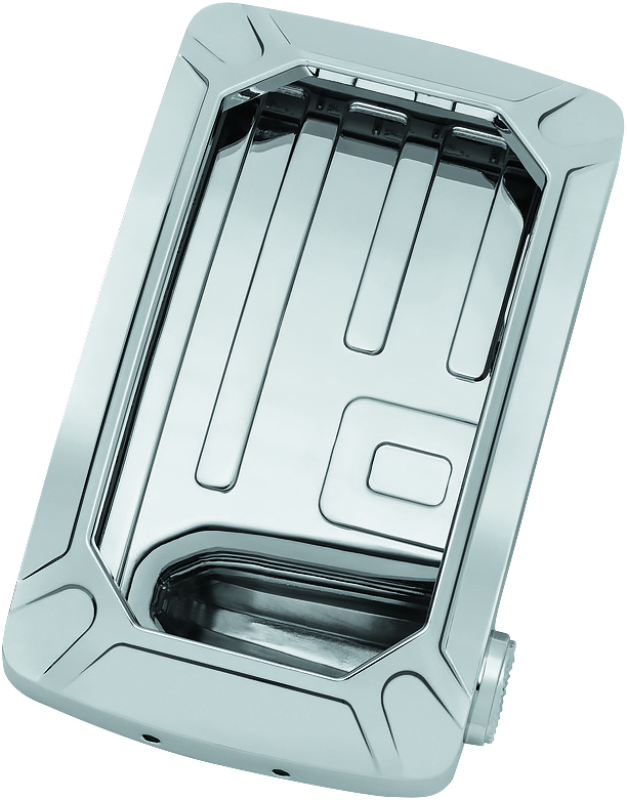 Kuryakyn Nova Curved Vertical Mount Side License Plate Holder Chrome License Plate Relocation Kuryakyn