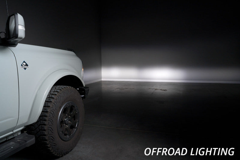 Diode Dynamics 21-Up Ford Bronco Stage Series Fog Pocket Kit - White Sport Fog Lights Diode Dynamics