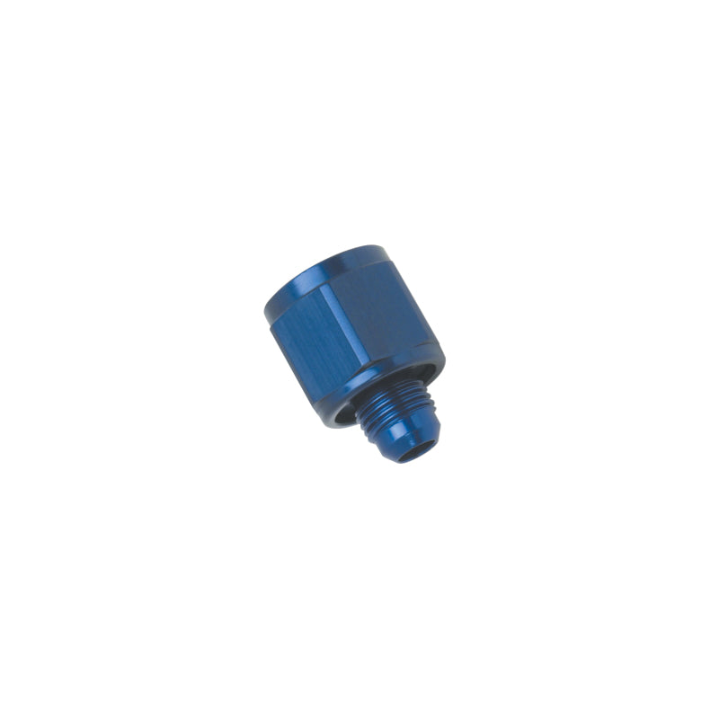 Russell Performance BLUE ANODIZED -12 TUBE COUPLING NUT W/ FLARED REDUCER TO -10 AN MALE Hardware - Singles Russell