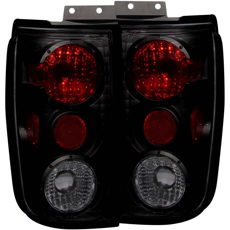 ANZO 1997-2002 Ford Expedition Taillights Smoke Tail Lights ANZO