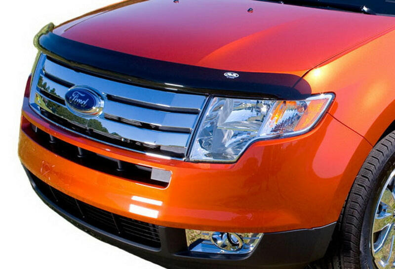 AVS 08-13 Ford E-150 High Profile Bugflector II Hood Shield - Smoke Stone/Bug Deflectors AVS