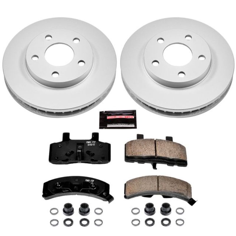 Power Stop 91-93 Cadillac Commercial Chassis Front Z17 Evolution Geomet Coated Brake Kit Brake Kits - Performance Blank PowerStop