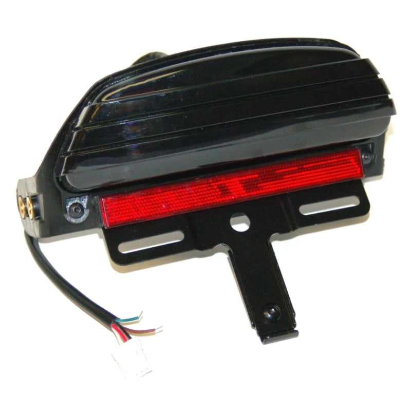 Letric Lighting 2006+ FXST Model Softail Replacement LED Taillight - Smoked Lens Fits Tail Lights Letric Lighting