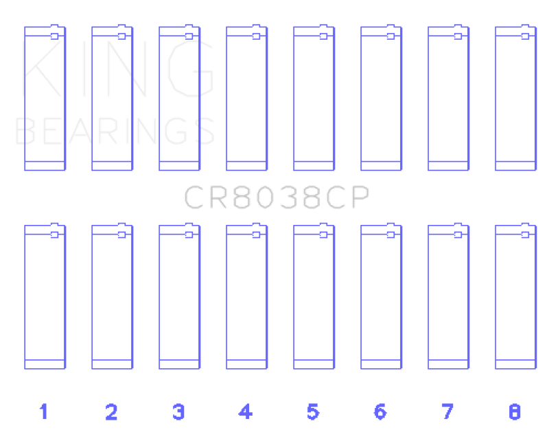 King Engine Bearings 03-09 Ford Powerstroke V8 6.0L Diesel (Size +.50mm) Connecting Rod Bearing Set Bearings King Engine Bearings