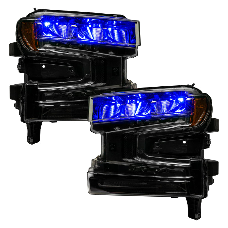 Oracle 19-21 Silverado/Sierra 1500 RGB Demon Eye Headlight Kit - w/o Controller Headlights ORACLE Lighting
