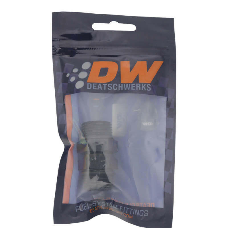 DeatschWerks 10AN ORB Male to 10AN ORB Male Swivel Adapter - Anodized Matte Black Fittings DeatschWerks