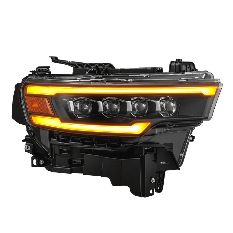 AlphaRex 25-26 Dodge Ram 1500 NOVA LED Proj Headlights- Black w/Activ Lit/ Seq Signal/Switchbk DRL Headlights AlphaRex