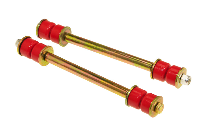 Prothane Universal End Link Set - 7 3/8in Mounting Length - Red Sway Bar Bushings Prothane