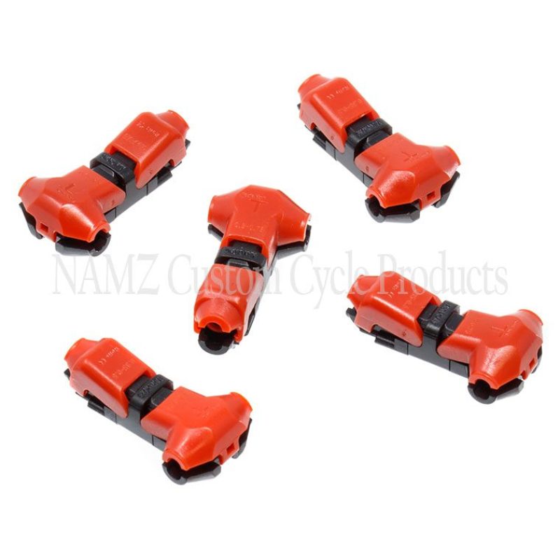 NAMZ Lightning Splice Kit T-Connection 18-22g 1-Wire to 1-Wire (5 Pack) Wiring Connectors NAMZ