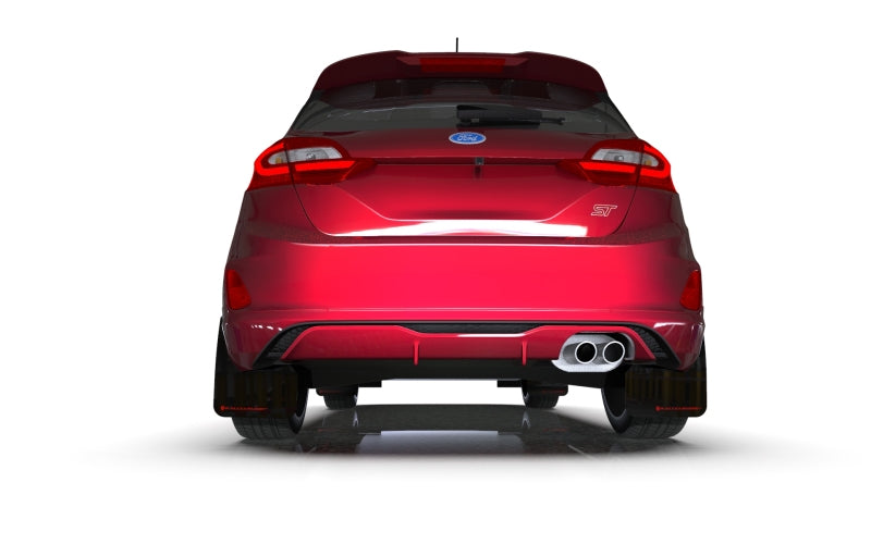Rally Armor 18-23 Ford Fiesta ST MK8 Black UR Mud Flap w/Red Logo Mud Flaps Rally Armor