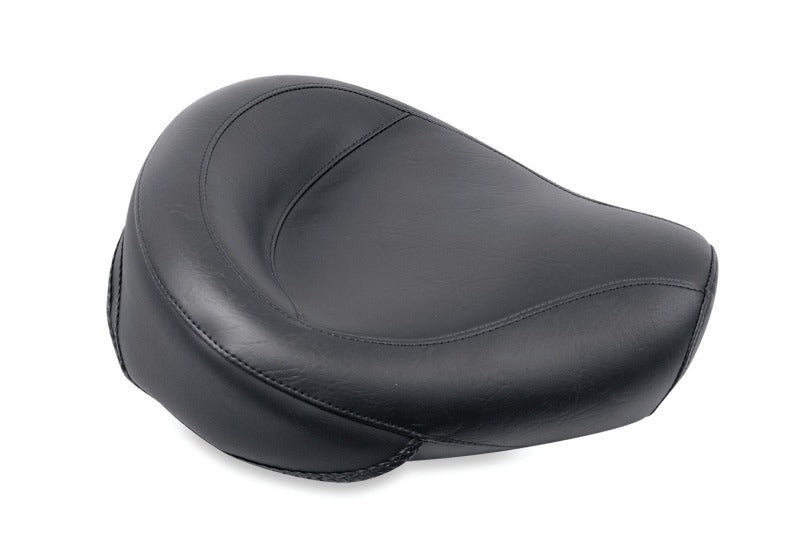 Mustang 82-03 Harley Sportster Wide Touring Solo Seat - Black Solo Motorcycle Seats Mustang Motorcycle