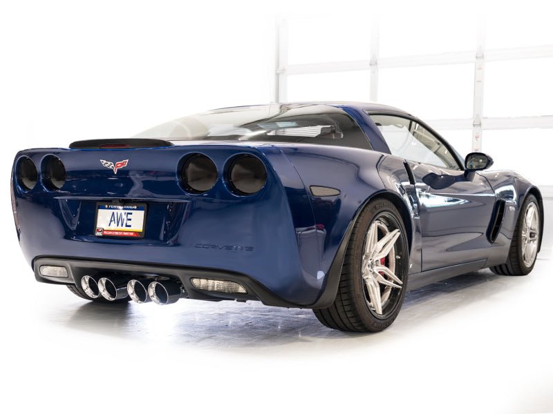 AWE Tuning C6 Chevrolet Corvette Z06/ZR1 Touring Edition Axle-Back Exhaust w/ Chrome Silver Tips Axle Back AWE Tuning