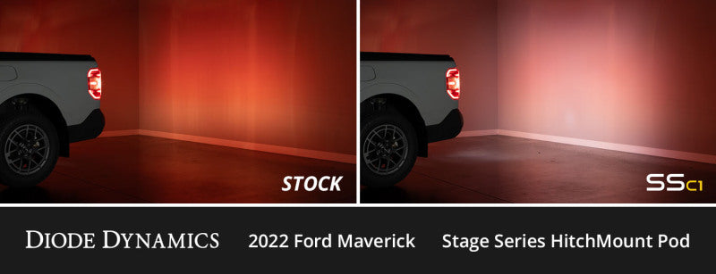 Diode Dynamics 2022+ Ford Maverick C1 Sport Hitch Mount LED Pod Reverse Kit Light Accessories and Wiring Diode Dynamics
