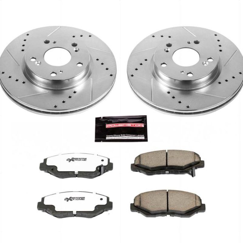 Power Stop 2013 Acura ILX Front Z26 Street Warrior Brake Kit Brake Kits - Performance D&S PowerStop