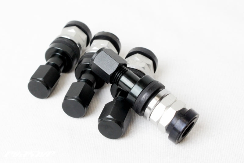 Project Kics Aluminum Valve Stem - Black (Single) Valve Stems Project Kics