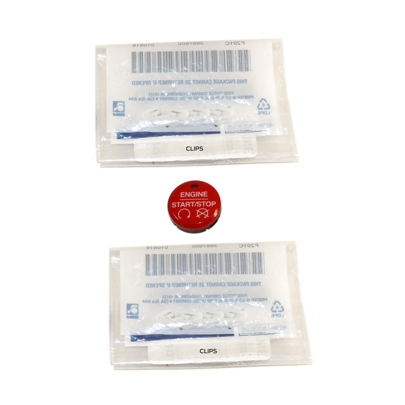 Ford Racing 15-17 Mustang Red Starter Button Installation Kit Starters Ford Racing