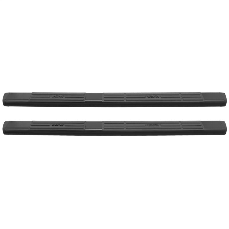 Westin Premier 6 in Oval Side Bar - Mild Steel 75 in - Black Nerf Bars Westin