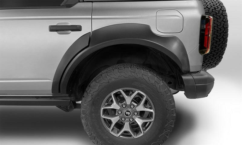 Bushwacker 2021+ Ford Bronco 4-Door Extend-A-Flares 4pc - Black Fender Flares Bushwacker