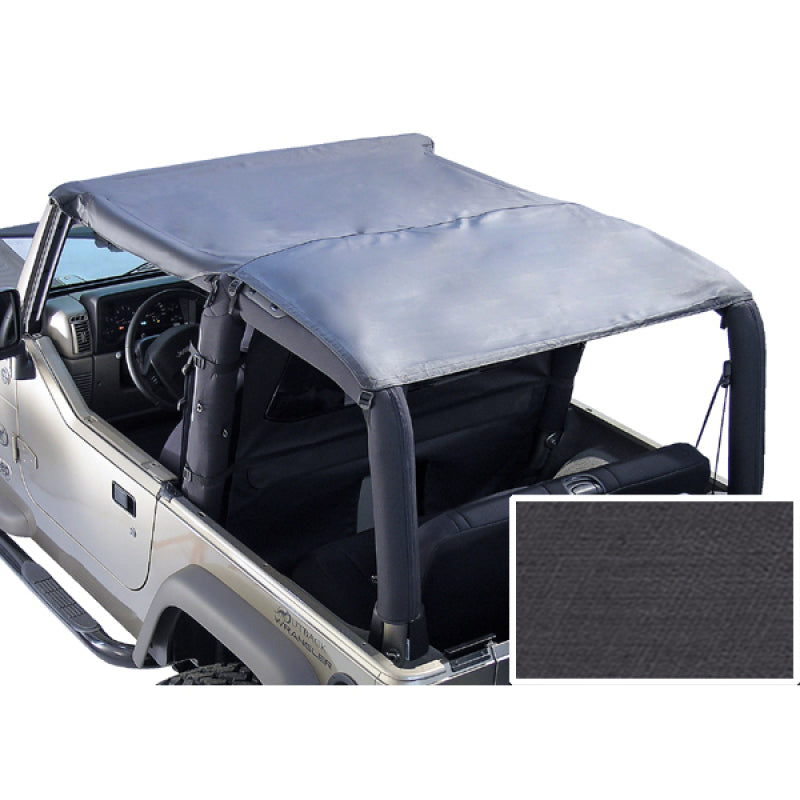 Rugged Ridge Roll Bar Top Black Diamond 76-86 Jeep CJ7&87-91 Jeep Wrangler YJ Soft Tops Rugged Ridge