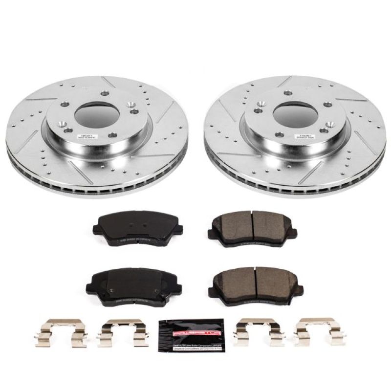 Power Stop 16-17 Hyundai Veloster Front Z23 Evolution Sport Brake Kit Brake Kits - Performance D&S PowerStop