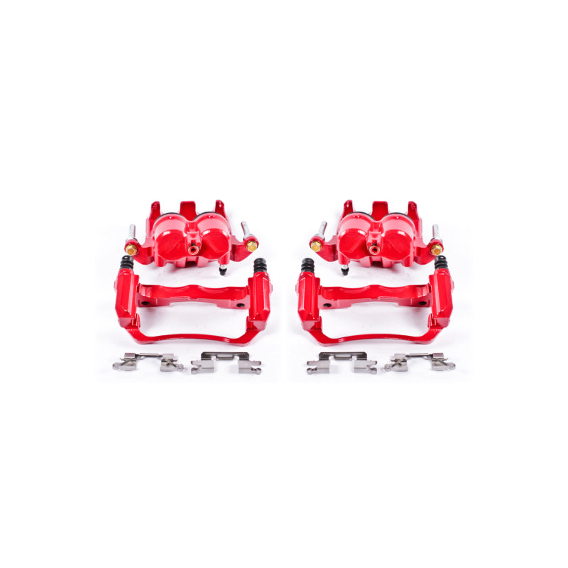 Power Stop 05-18 Nissan Frontier Front Red Calipers w/Brackets - Pair Brake Calipers - Perf PowerStop