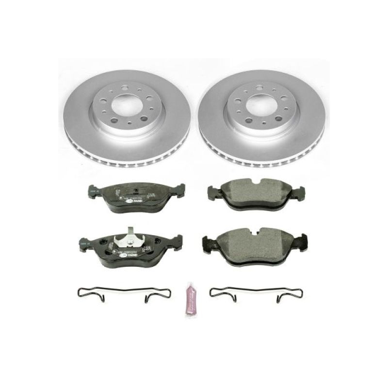 Power Stop 94-97 Volvo 850 Front Euro-Stop Brake Kit Brake Kits - OE PowerStop