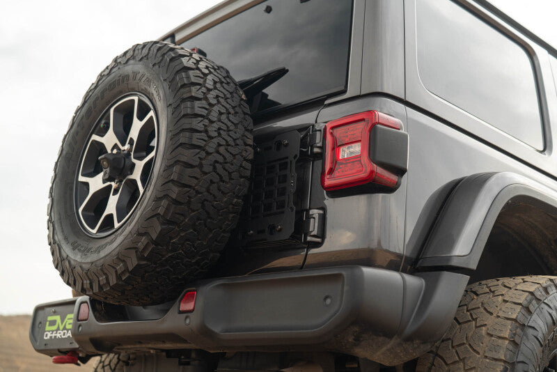 DV8 Offroad 2018-2025 Jeep Wrangler JL Tailgate Reinforcement Molle Panel Exterior Trim DV8 Offroad