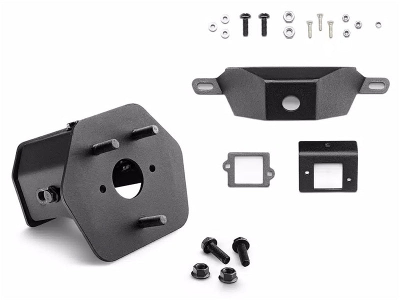 Rugged Ridge 20-24 Jeep Gladiator Wingmate Tire Mount & Camera Relocation Kit - Tex. Blk Bumpers - Steel Rugged Ridge