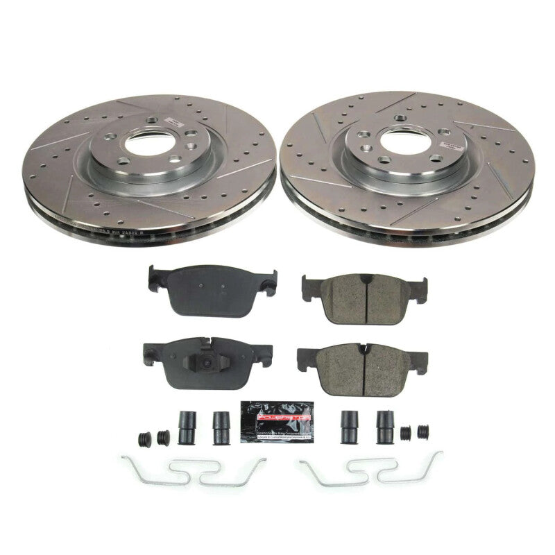 Power Stop 18-22 Volvo XC60 Front Z23 Evolution Brake Kit Brake Kits - Performance D&S PowerStop
