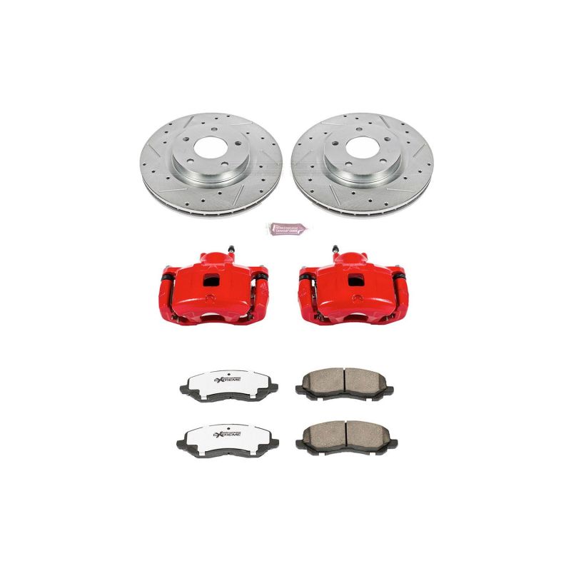 Power Stop 11-14 Chrysler 200 Front Z26 Street Warrior Brake Kit w/Calipers Brake Kits - Performance D&S PowerStop