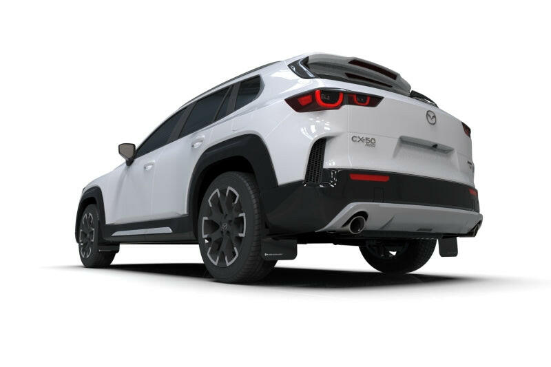 Rally Armor 23-25 Mazda CX-50 (Will Not Fit CX-5) Black UR Mud Flap W/Grey Logo Mud Flaps Rally Armor
