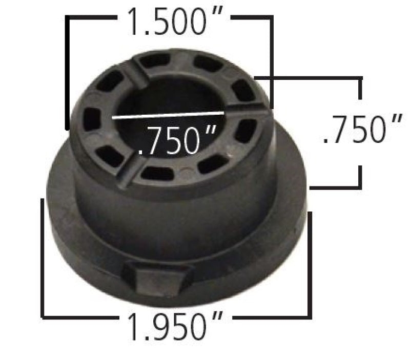 Ridetech Delrin Control Arm Single Bushing (2in Large OD / 1.5in Small OD / .750in ID / 1.00 OAL) Bushing Kits Ridetech