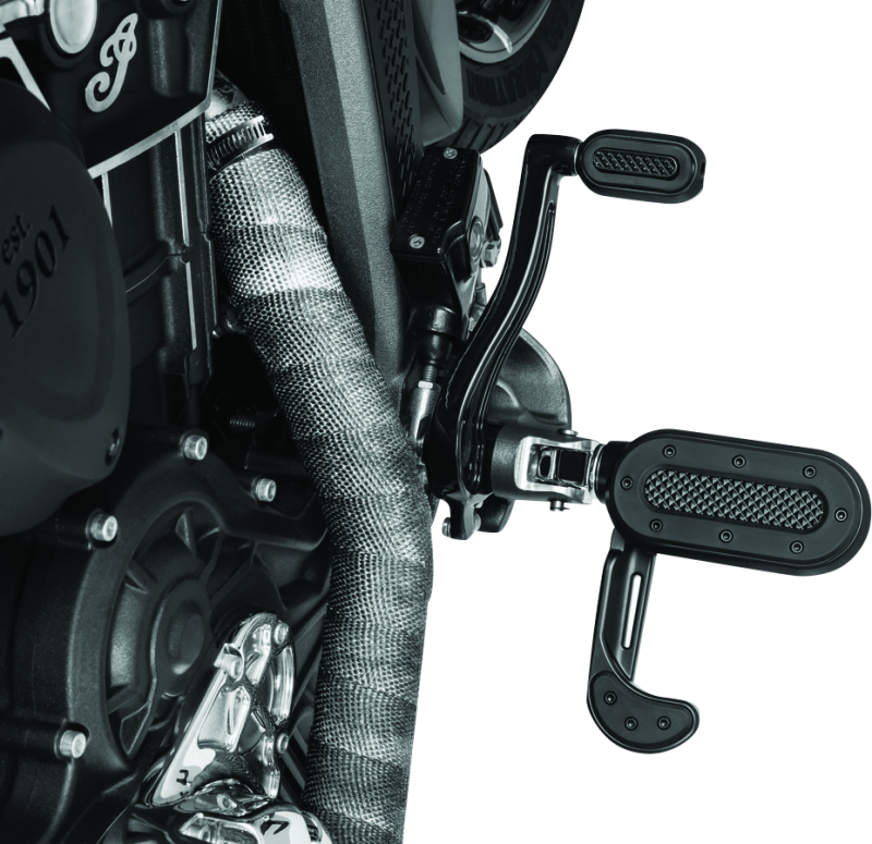 Kuryakyn Heavy Industry Shift & Brake Peg Black Footpegs Kuryakyn