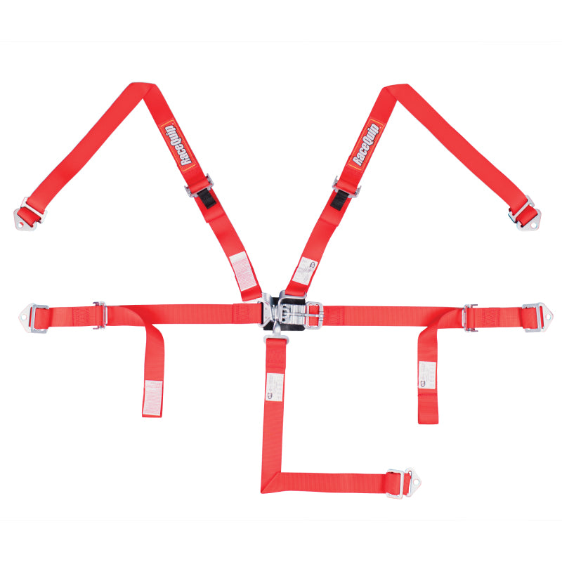 RaceQuip Red JR. L & L 5pt Harness Seat Belts & Harnesses Racequip