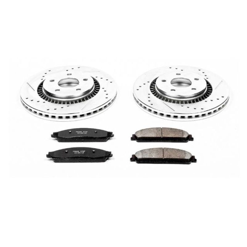 Power Stop 05-07 Ford Five Hundred Front Z23 Evolution Sport Brake Kit Brake Kits - Performance D&S PowerStop