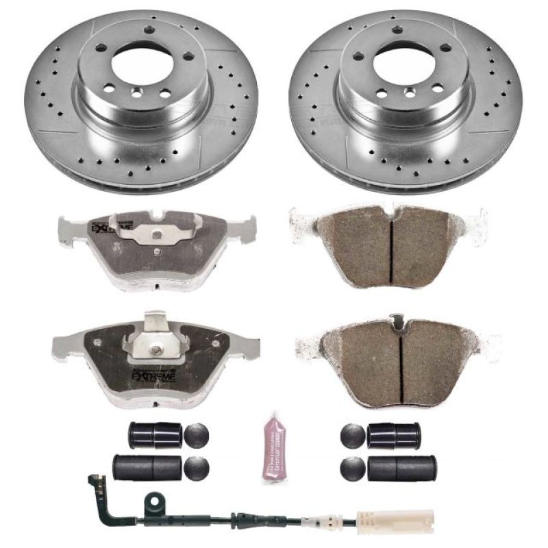 Power Stop 06-07 BMW 525i Front Z26 Street Warrior Brake Kit Brake Kits - Performance D&S PowerStop