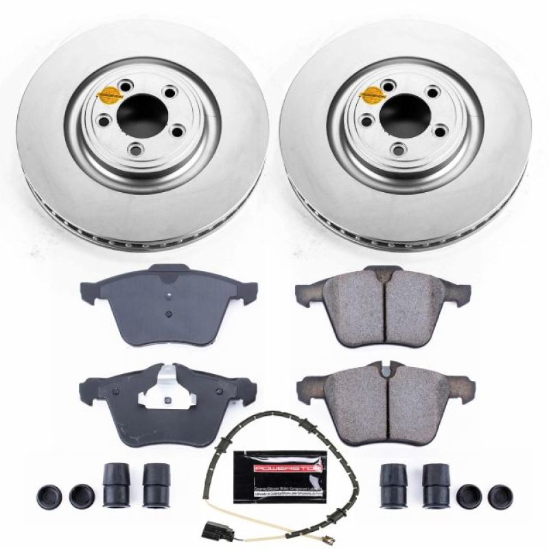 Power Stop 10-15 Jaguar XF Front Z23 Evolution Sport Coated Brake Kit Brake Kits - Performance D&S PowerStop
