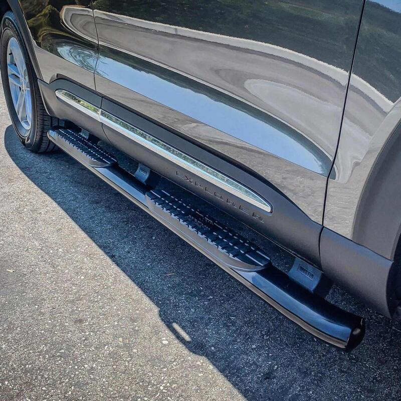 Westin 20-21 Ford Explorer PRO TRAXX 4 Oval Nerf Step Bars - Black Nerf Bars Westin