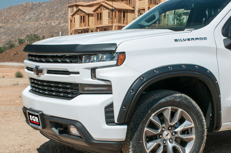 EGR 2019 Chevy 1500 Super Guard Hood Guard - Matte Body Side Moldings EGR