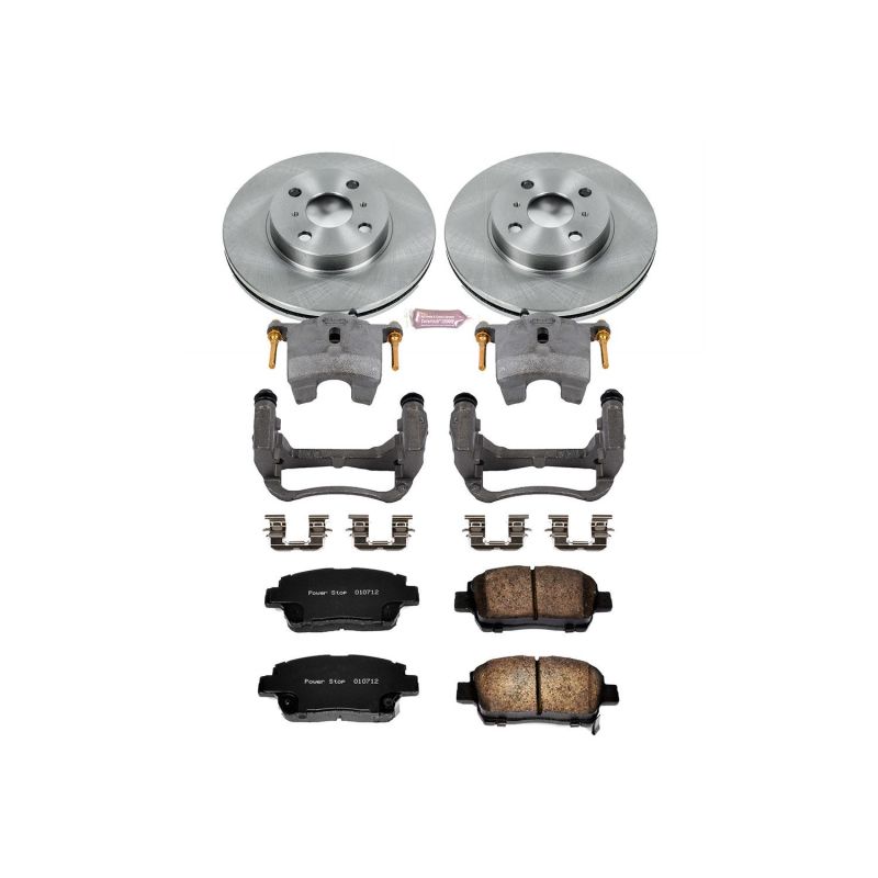 Power Stop 01-05 Toyota Echo Front Autospecialty Brake Kit w/Calipers Brake Kits - OE PowerStop