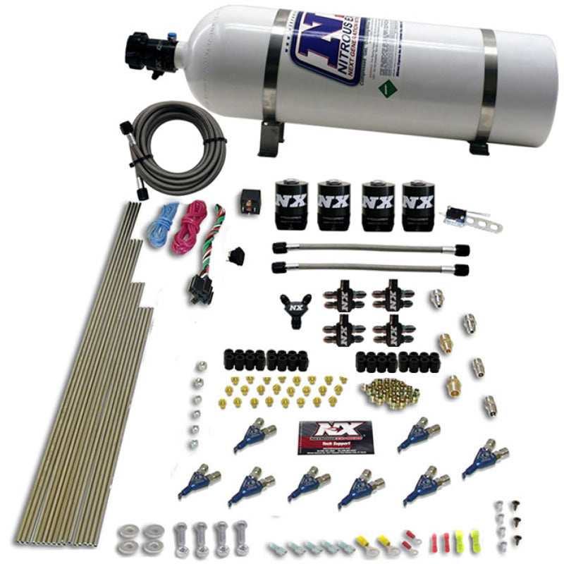 Nitrous Express 8 Cyl Alcohol Nitrous Kit (250-550HP) w/15lb Bottle Nitrous Systems Nitrous Express