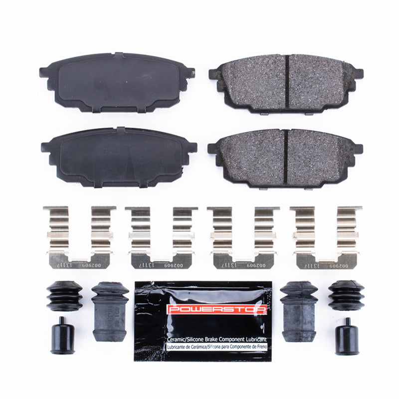 Power Stop 01-03 Mazda Protege Rear Z23 Evolution Sport Brake Pads w/Hardware Brake Pads - Performance PowerStop