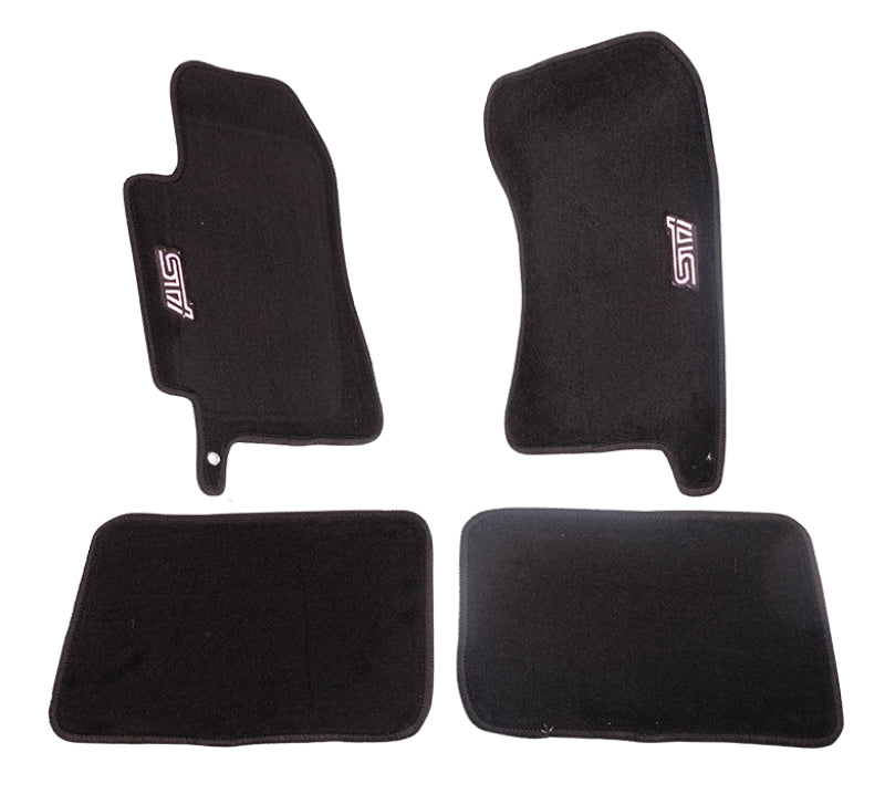 NRG Floor Mats - 04-07 Subaru WRX STI (STi Logo) - 4pc. Floor Mats Carpeted NRG