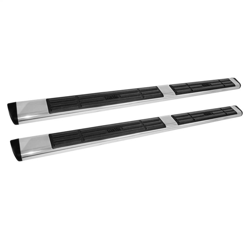 Westin Premier 6 in Oval Side Bar - Stainless Steel 85 in - Stainless Steel Nerf Bars Westin