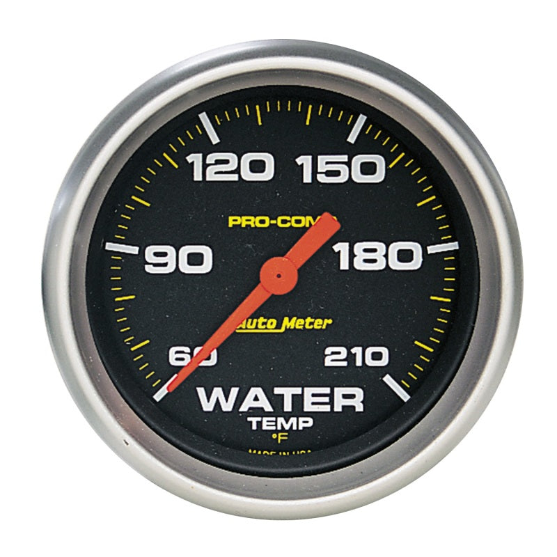 Autometer Pro Comp 60-210 Deg F Full Sweep Electronic Water Temperature Low Temp Gauge Gauges AutoMeter