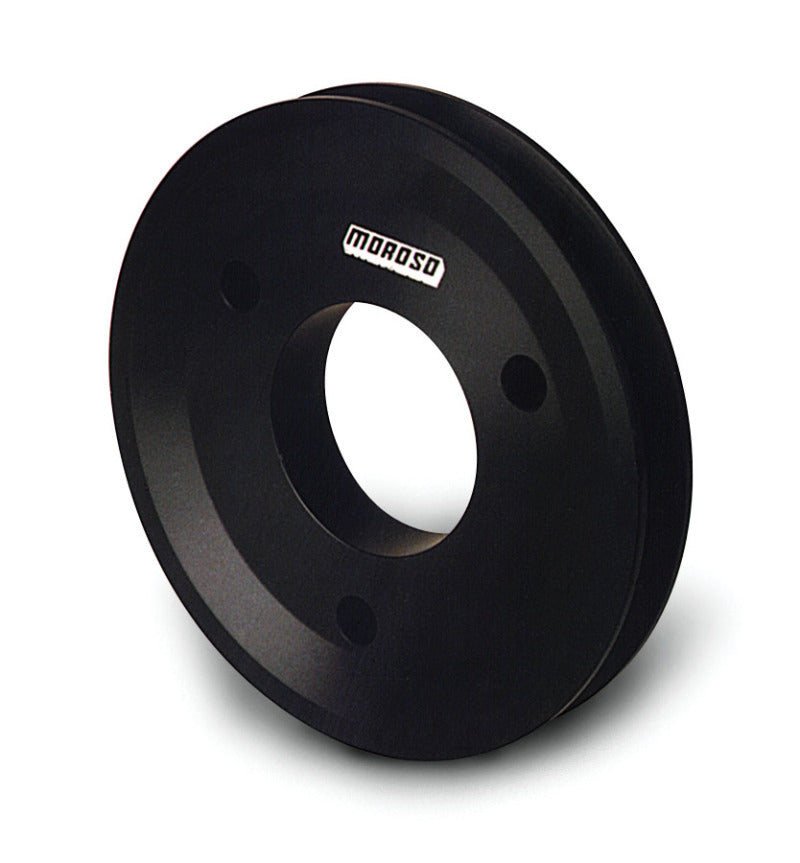 Moroso Chevrolet Big Block (w/Short Pump) Crankshaft Pulley - Single Groove - Billet Aluminum Pulleys - Crank, Underdrive Moroso