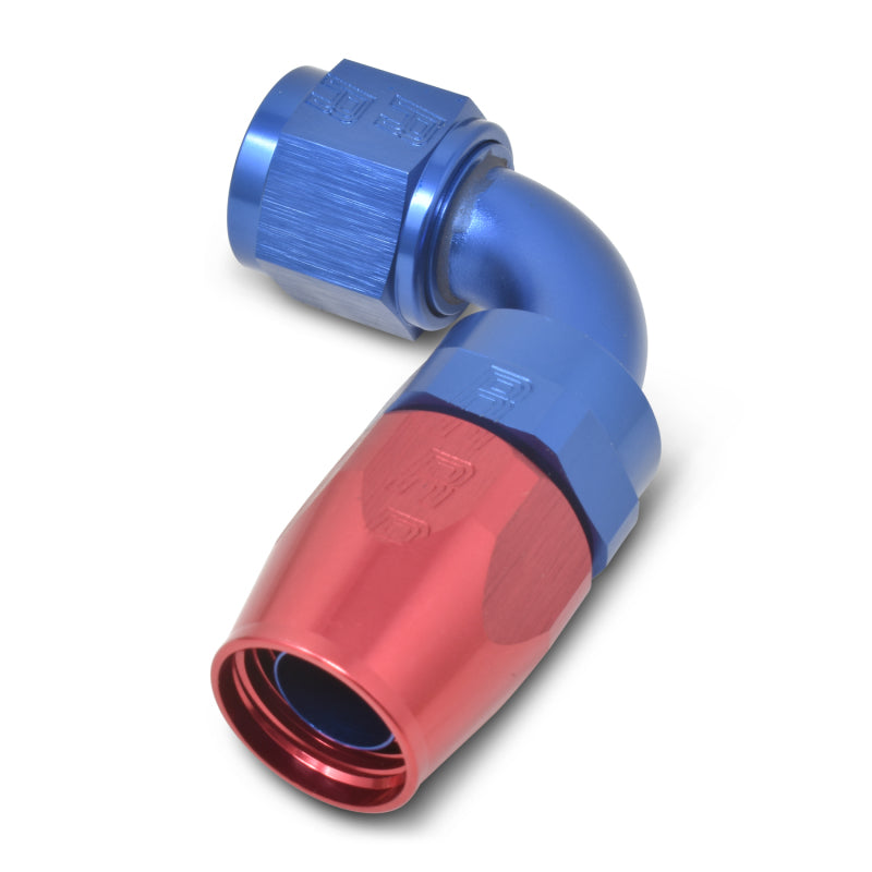 Russell Performance -20 AN Red/Blue 90 Degree Full Flow Hose End Fittings Russell