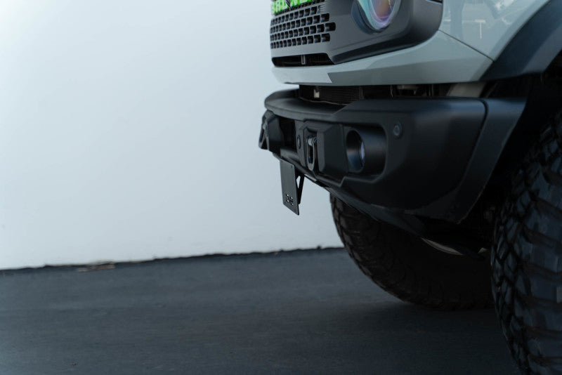 DV8 Offroad 21-23 Ford Bronco Capable Bumper Front License Plate Mount License Plate Relocation DV8 Offroad